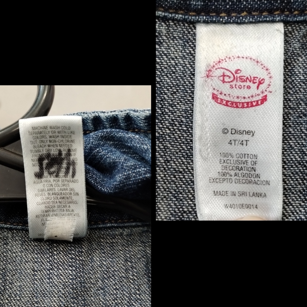 Disney Store Mickey Mouse Clubhouse denim Jean jacket 4T Donald duck Goofy - Picture 15 of 16